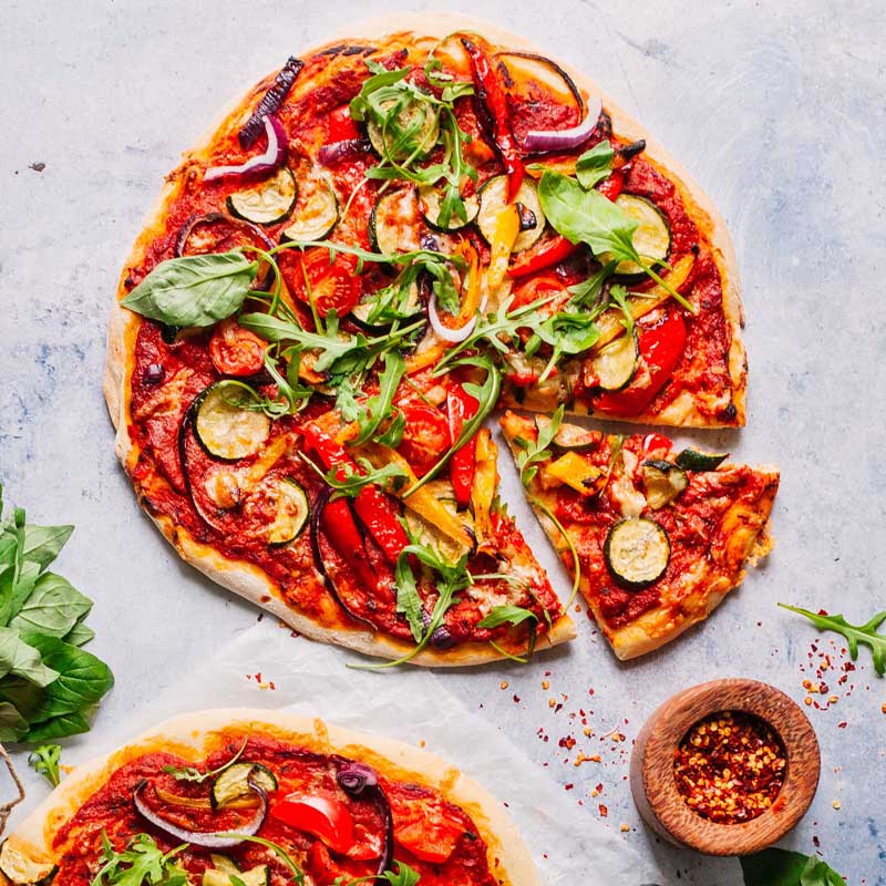 Rustic Roasted Vegetable Pizza